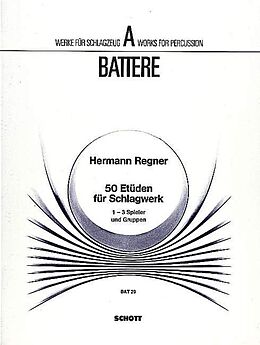 Hermann Regner Notenblätter 50 Etüden
