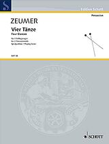 Gerhard Zeumer Notenblätter 4 Tänze