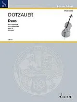 Justus Johann Friedrich Dotzauer Notenblätter Duos op. 15