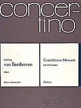 Ludwig van Beethoven Notenblätter Gratulations-Menuett op. posth