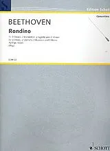 Ludwig van Beethoven Notenblätter Rondino op.post für 2 Oboen