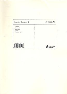 Michel Corrette Notenblätter Concerto No. 2 A-Dur