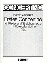 Harald Genzmer Notenblätter Erstes Concertino GeWV 158