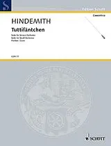 Paul Hindemith Notenblätter Tuttifäntchen