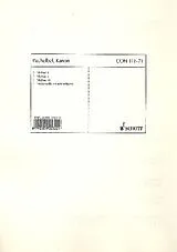 Johann Pachelbel Notenblätter Kanon D-Dur