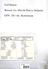 Karl Philipp Stamitz Notenblätter Konzert Es-Dur