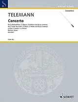 Georg Philipp Telemann Notenblätter Concerto a-Moll