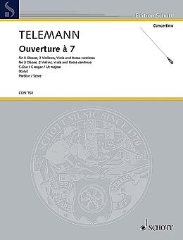 Georg Philipp Telemann Notenblätter Ouverture à 7 TWV 55-C6