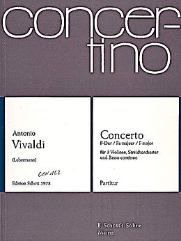 Antonio Vivaldi Notenblätter Konzert F-Dur F.I-34ur