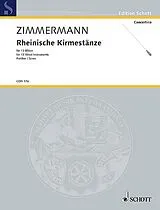 Bernd Alois Zimmermann Notenblätter Rheinische Kirmestänze