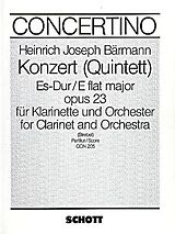 Heinrich Joseph Baermann Notenblätter Konzert Es-Dur op.23