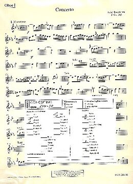 Luigi Boccherini Notenblätter Konzert Es-Dur