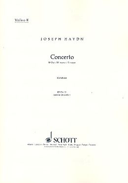 Franz Joseph Haydn Notenblätter Konzert D-Dur op.101 Hob.Vb-2