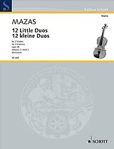 Jacques Féréol Mazas Notenblätter 12 kleine Duos op.38 Band 2