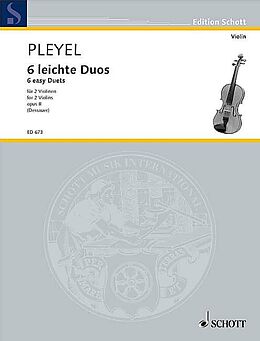 Ignaz Joseph Pleyel Notenblätter 6 leichte Duos op. 8