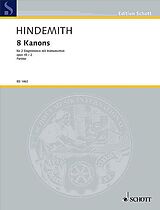 Paul Hindemith Notenblätter 8 Kanons op. 45/2