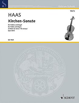 Joseph Haas Notenblätter Kirchensonate d-Moll op.62