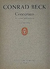 Conrad Arthur Beck Notenblätter Concertino für Klavier und Orchester