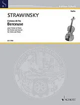 Igor Strawinsky Notenblätter Berceuse aus Der Feuervogel