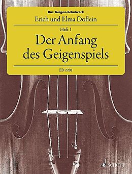 Erich Doflein Notenblätter Das Geigen-Schulwerk Band 1