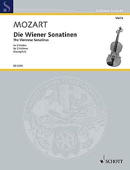Wolfgang Amadeus Mozart Notenblätter Die Wiener Sonatinen