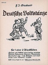 Franz Julius Giesbert Notenblätter Deutsche Volkstänze Band 2
