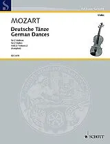 Wolfgang Amadeus Mozart Notenblätter Deutsche Tänze Band 2