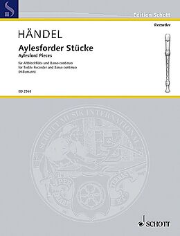 Georg Friedrich Händel Notenblätter Aylesforder Stücke