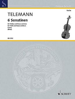 Georg Philipp Telemann Notenblätter 6 Sonatinen
