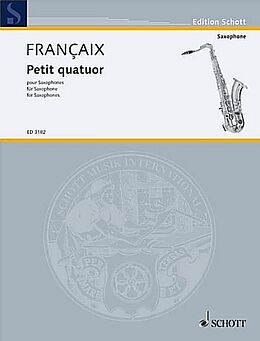 Jean Francaix Notenblätter Petit quatuor