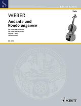 Carl Maria von Weber Notenblätter Andante und Rondo ungarese