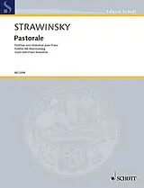Igor Strawinsky Notenblätter Pastorale