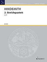 Paul Hindemith Notenblätter 2. Streichquartett f-Moll op. 10
