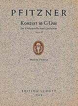 Hans Pfitzner Notenblätter Konzert G-Dur op. 42