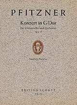 Hans Pfitzner Notenblätter Konzert G-Dur op. 42