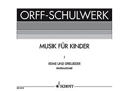 Carl Orff Notenblätter Reime und Spiellieder