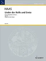 Joseph Haas Notenblätter Lieder der Reife und Ernte op. 92