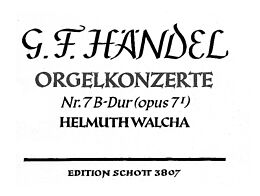 Georg Friedrich Händel Notenblätter Konzert B-Dur Nr.7 op.7,1