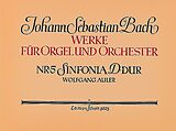 Johann Sebastian Bach Notenblätter Sinfonia D-Dur