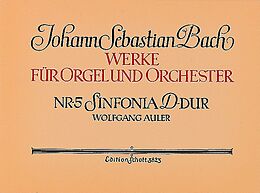 Johann Sebastian Bach Notenblätter Sinfonia D-Dur