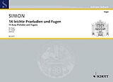 Johann Caspar Simon Notenblätter 14 leichte Präludien und Fugen