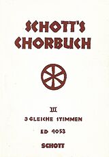  Notenblätter Schotts Chorbuch Band 3