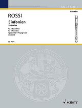 Salomon Rossi Hebreo Notenblätter Sinfonien