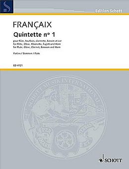 Jean Francaix Notenblätter Quintett für Flöte, Oboe