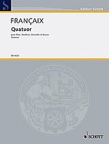 Jean Francaix Notenblätter Quartett für Flöte