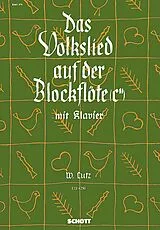  Notenblätter Das Volkslied auf der Blockflöte