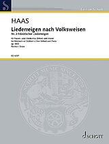 Joseph Haas Notenblätter Liederreigen nach Volksweisen op. 89/2