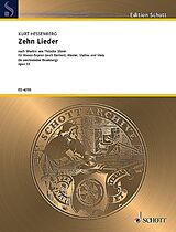 Kurt Hessenberg Notenblätter 10 Lieder op. 32
