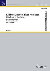  Notenblätter Kleine Duette alter Meister Band 1