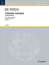 Willem de Fesch Notenblätter 3 leichte Sonaten